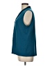 T Tahari Teal Sleeveless Blouse Size L - photo 5