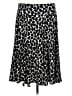Apt. 9 Animal Print Black Casual Skirt Size L - photo 2