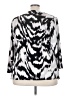 Jennifer Lopez Animal Print Silver 3/4 Sleeve Blouse Size 3X - photo 2
