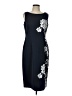 Maya Brooke Graphic Black Cocktail Dress Size 10 - photo 1