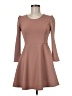 Assorted Brands Solid Tan Casual Dress Size M - photo 1