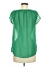 Gap Outlet 100% Polyester Green Short Sleeve Blouse Size M - photo 2