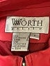 Worth 100% Leather Red Leather Jacket Size 8 - photo 6