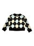 Zara Argyle Black Green Pullover Sweater Size 8 - 9 - photo 1