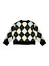 Zara Argyle Black Green Pullover Sweater Size 8 - 9 - photo 2