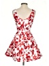 VICI 100% Polyester Floral Red Cocktail Dress Size XS - photo 2