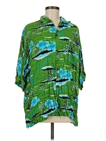 Island Planet Short Sleeve Button-Down Shirt (view 1)