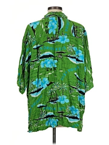 Island Planet Short Sleeve Button-Down Shirt (view 2)