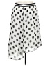 Pleione 100% Polyester Polka Dots Silver Casual Skirt Size M - photo 1