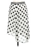 Pleione 100% Polyester Polka Dots Silver Casual Skirt Size M - photo 2