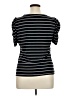 Worthington Stripes Black Short Sleeve T-Shirt Size XL - photo 2