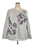 Style&Co Floral Gray Pullover Sweater Size 2X - photo 1