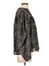 Maje 100% Polyester Metallic Black Long Sleeve Blouse Size Lg (3) - photo 4