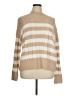 Tahari 100% Cotton Stripes Tan Pullover Sweater Size XL - photo 1