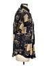 Metro Express Print Gold Short Sleeve Button-Down Shirt Size S - photo 4