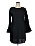 J.Crew 100% Polyester Solid Black Casual Dress Size 14 - photo 1