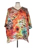 Dana Buchman 100% Polyester Orange Poncho Size 3X - photo 1
