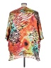 Dana Buchman 100% Polyester Orange Poncho Size 3X - photo 2