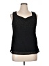 R&M Richards 100% Polyester Black Sleeveless Blouse Size 14 - photo 1