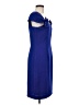 Victor Costa 100% Polyester Blue Cocktail Dress Size 8 - photo 4