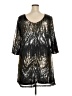 Cato 100% Polyester Metallic Silver Cocktail Dress Size 18-20W - photo 2