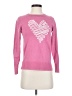 Time and Tru Hearts Pink Pullover Sweater Size 0 - photo 1
