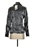 Jessica Metallic Silver Long Sleeve Blouse Size S - photo 2