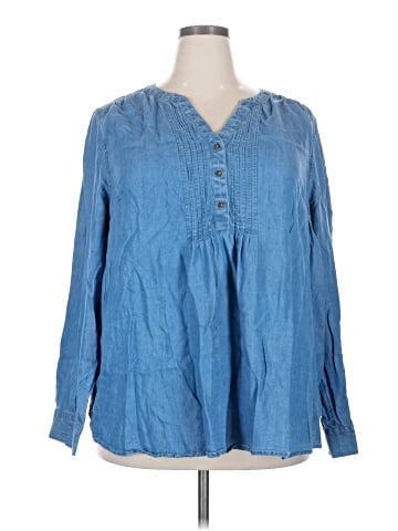 Croft & Barrow Long Sleeve Blouse (view 1)