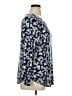 EMALINE Blue Long Sleeve Blouse Size XL - photo 4