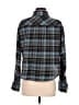 Love Notes Plaid Blue Long Sleeve Button-Down Shirt Size M - photo 2