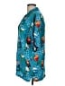 Cherokee 100% Rayon Tropical Teal Short Sleeve Blouse Size M - photo 5