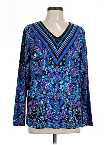Bob Mackie Long Sleeve Blouse (view 1)
