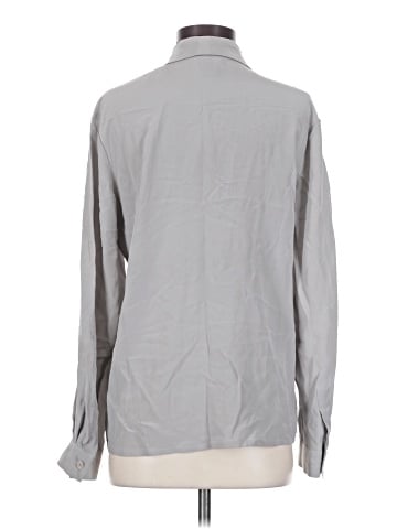 City Silk Long Sleeve Button-Down Shirt (view 2)