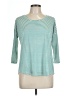Freebird Teal 3/4 Sleeve Top Size L - photo 1