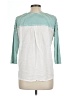 Freebird Teal 3/4 Sleeve Top Size L - photo 2