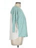 Freebird Teal 3/4 Sleeve Top Size L - photo 4