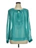 Roper 100% Polyester Teal Long Sleeve Blouse Size XL - photo 1
