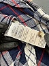 Jachs Girlfriend 100% Rayon Plaid Blue Short Sleeve Blouse Size XL - photo 8