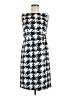 Limited Edition 100% Polyester Houndstooth Black Casual Dress Size 6 - photo 1