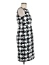 Limited Edition 100% Polyester Houndstooth Black Casual Dress Size 6 - photo 4
