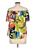 Trina Turk Green Short Sleeve Blouse Size L - photo 2
