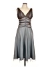 Boutique + 100% Polyester Gray Cocktail Dress Size 10 Plus - photo 1