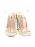 Steve Madden Metallic Ivory Silver Sandals Size 7 - photo 2
