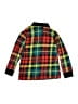 Hanna Andersson Color Block Green Red Long Sleeve Button-Down Shirt Size 6 - 7 - photo 2