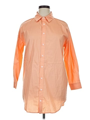 Vigoss 3/4 Sleeve Button-Down Shirt (view 1)