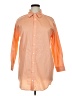 Vigoss Color Block Orange 3/4 Sleeve Button-Down Shirt Size XL - photo 1
