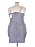 Cider Metallic Silver Cocktail Dress Size 4X - photo 2