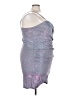 Cider Metallic Silver Cocktail Dress Size 4X - photo 4