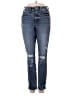 Universal Thread Hearts Blue Jeans Size 4S - photo 1