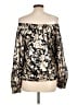 CeCe 100% Polyester Gold Long Sleeve Blouse Size L - photo 2
